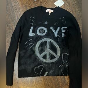 Lightweight black sweater designer